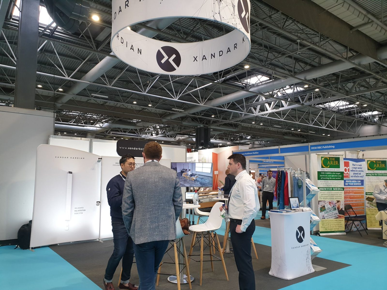The Xandar Kardian stand at the Care Show, Birmingham