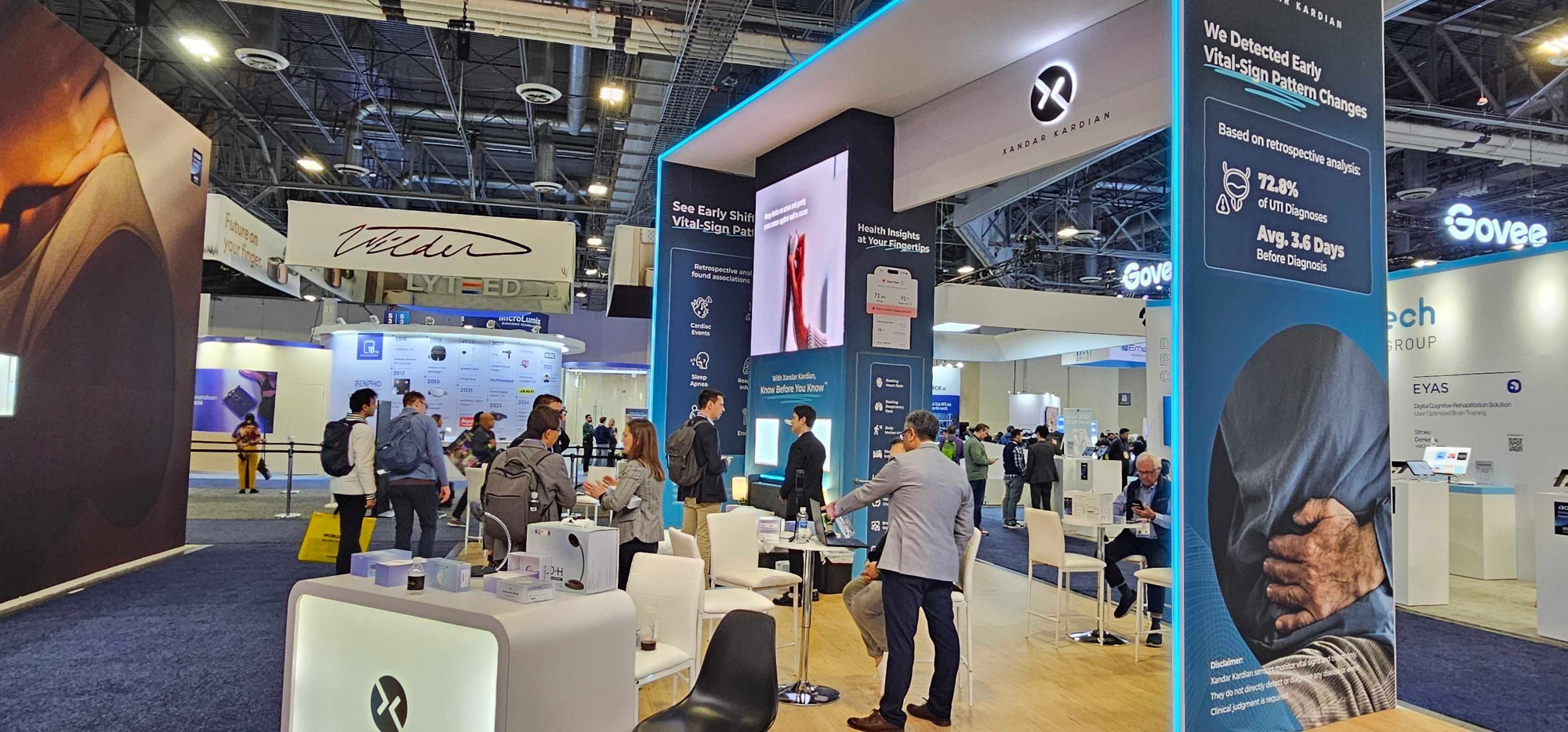 Visitors at the Xandar Kardian stand at CES 2026