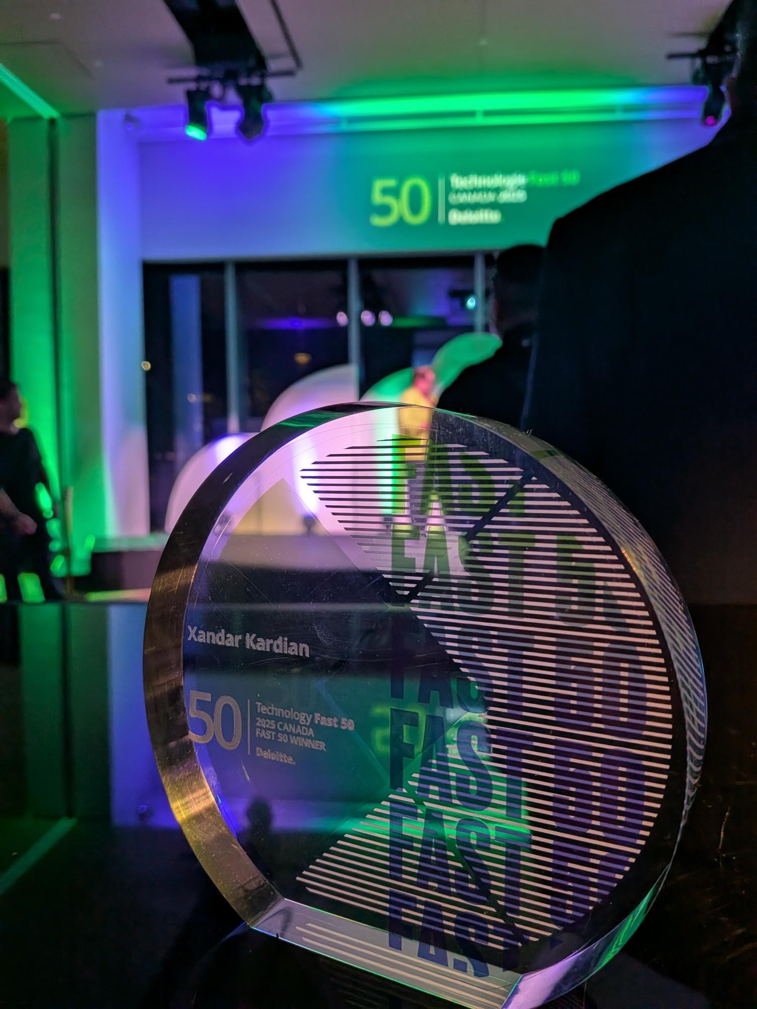 The Deloitte Technology Fast 50 2025 trophy